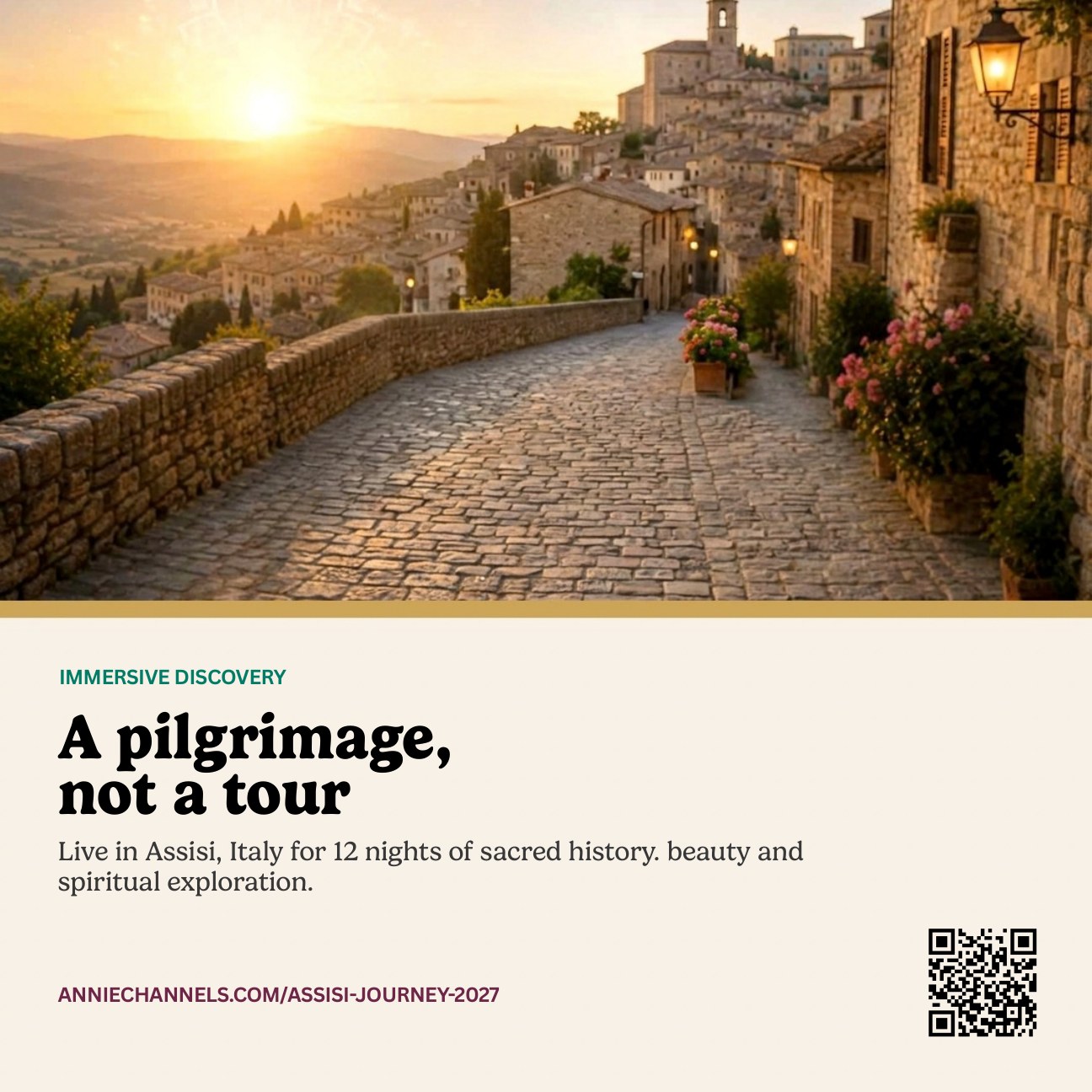 A pilgrimage, not a tour