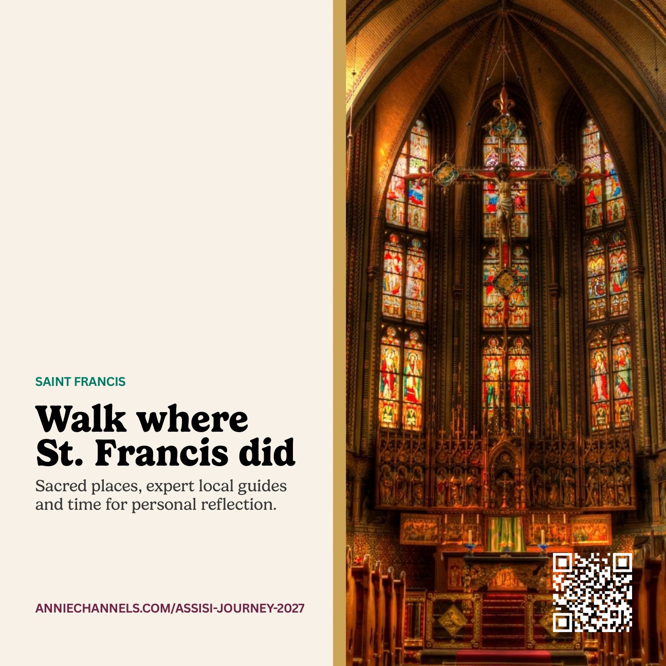 Walk where St. Francis did